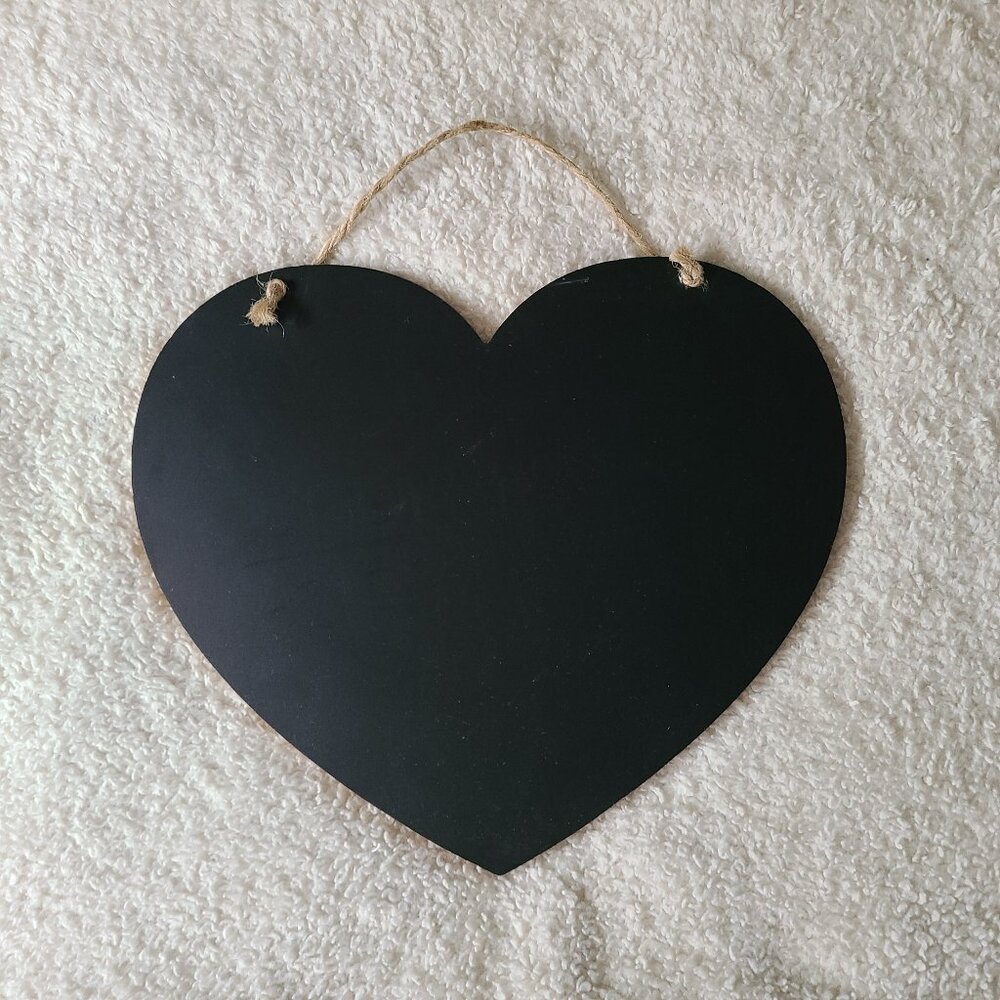 Target Reversible Hanging Heart Shaped Chalkboard Sign